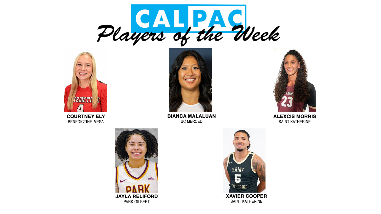 Cal Pac Names Players of the Week for Nov. 6