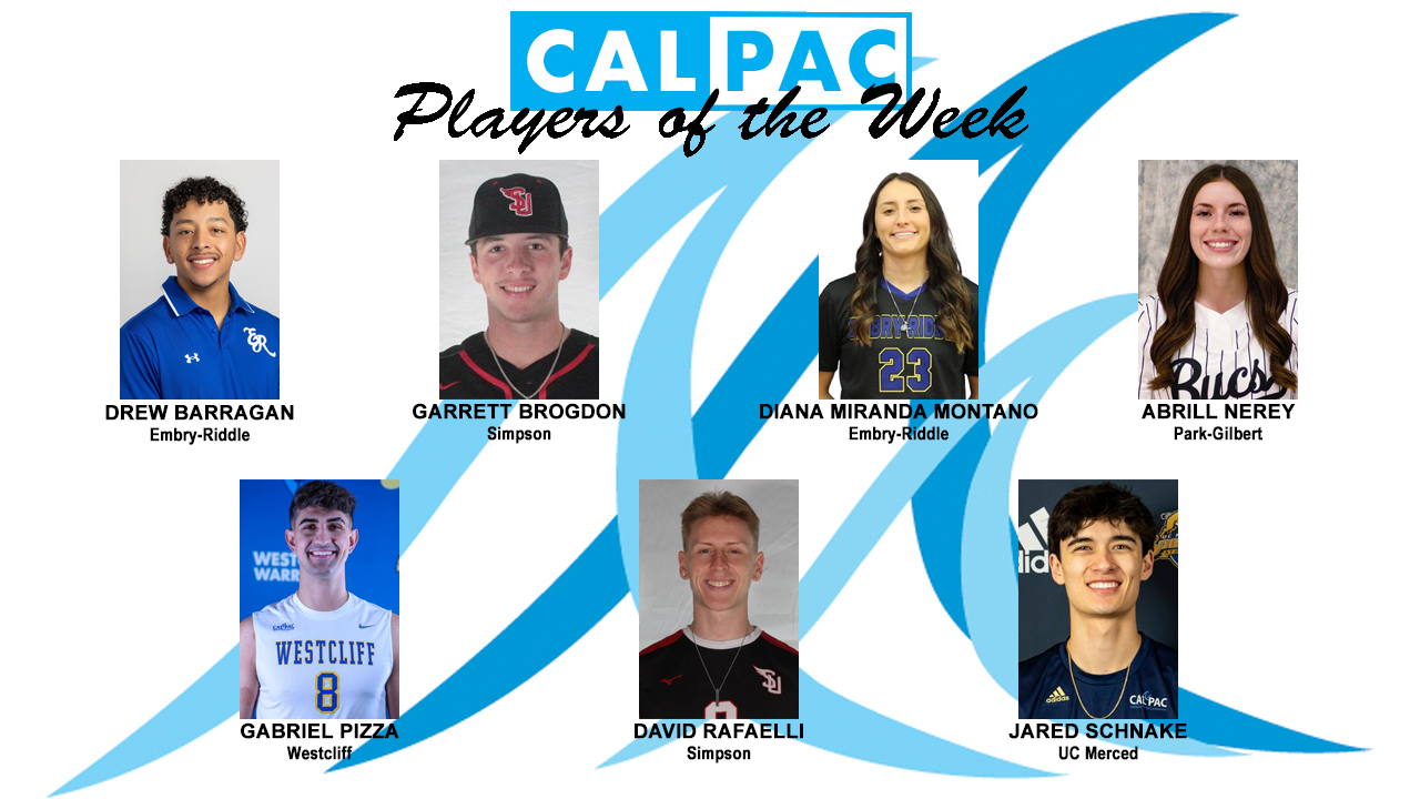 Cal Pac Selects Players of the Week for April 8