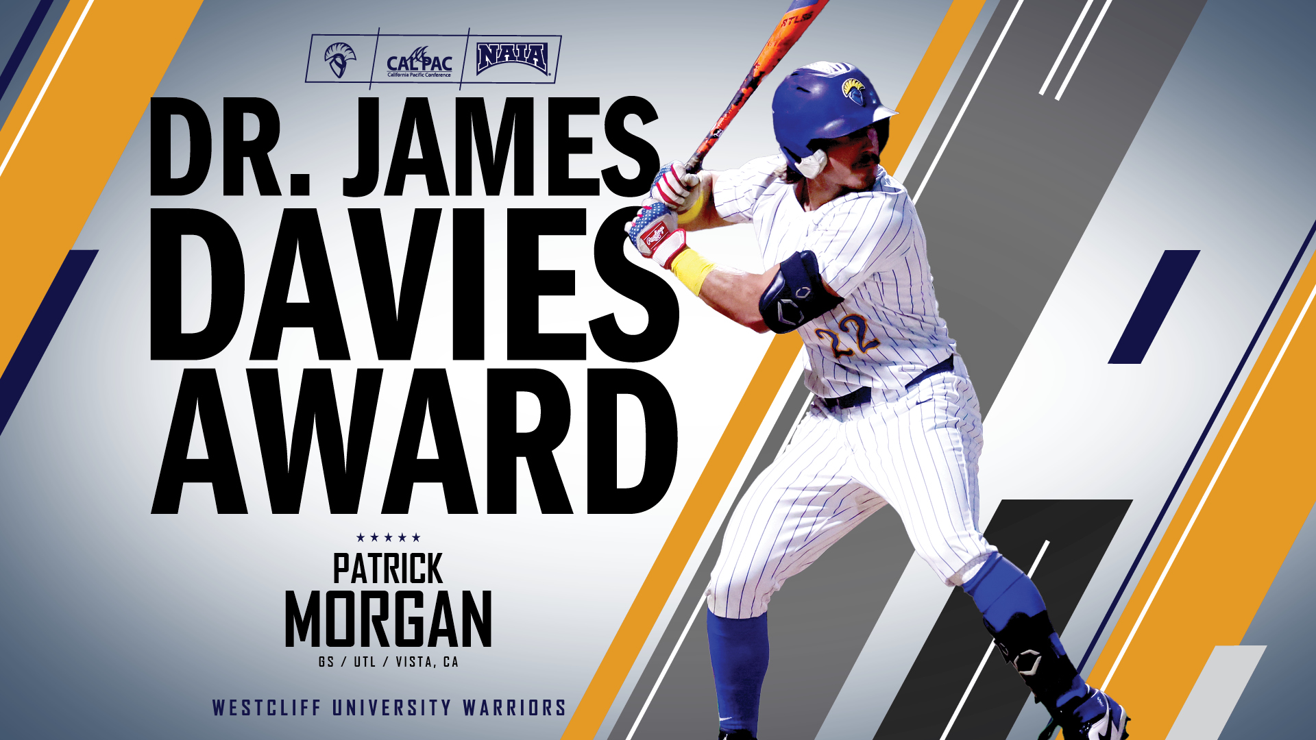 2026 DR. JAMES DAVIES AWARD &ndash; Patrick Morgan, Westcliff University