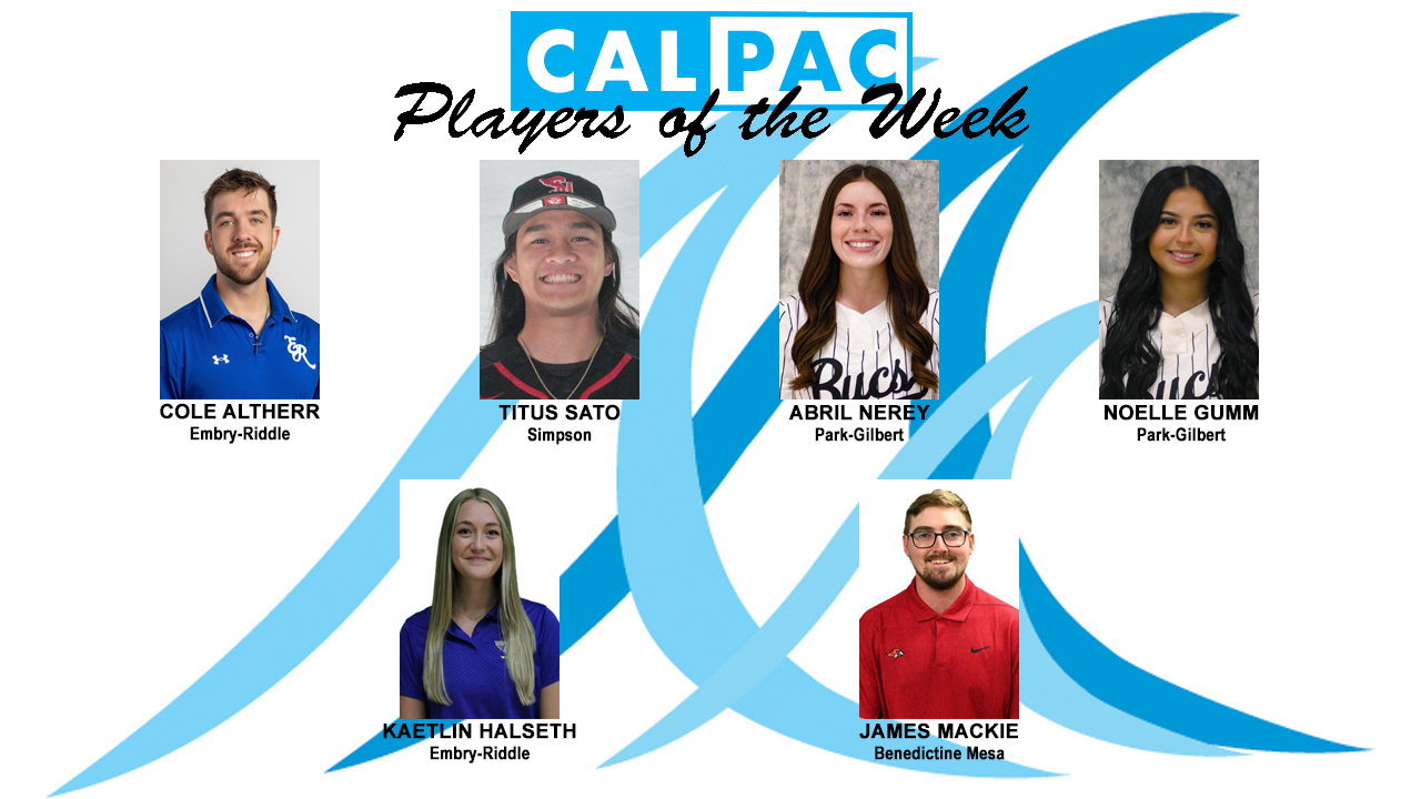 Cal Pac Names Players of the Week for April 1
