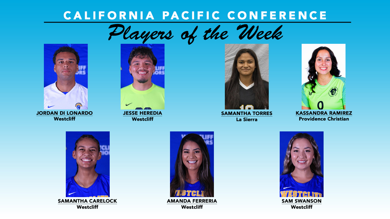 Cal Pac Names Players of the Week for Sept. 2